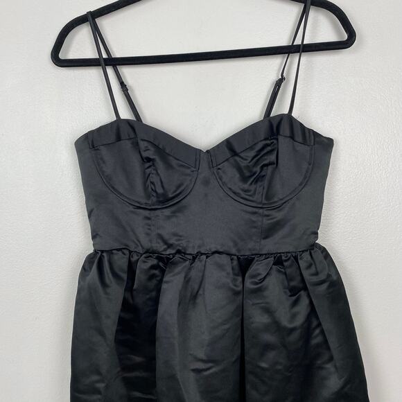Future Collective Sweetheart Bubble Satin Midi Dress Bustier Elegant Size S - Picture 3 of 12